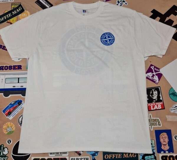 Goldstone Island Tee- White/Blue - Image 2